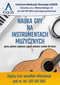 Żuromin - Nauka gry na instrumentach muzycznych - tel. 502 587 885 Zapraszamy :)